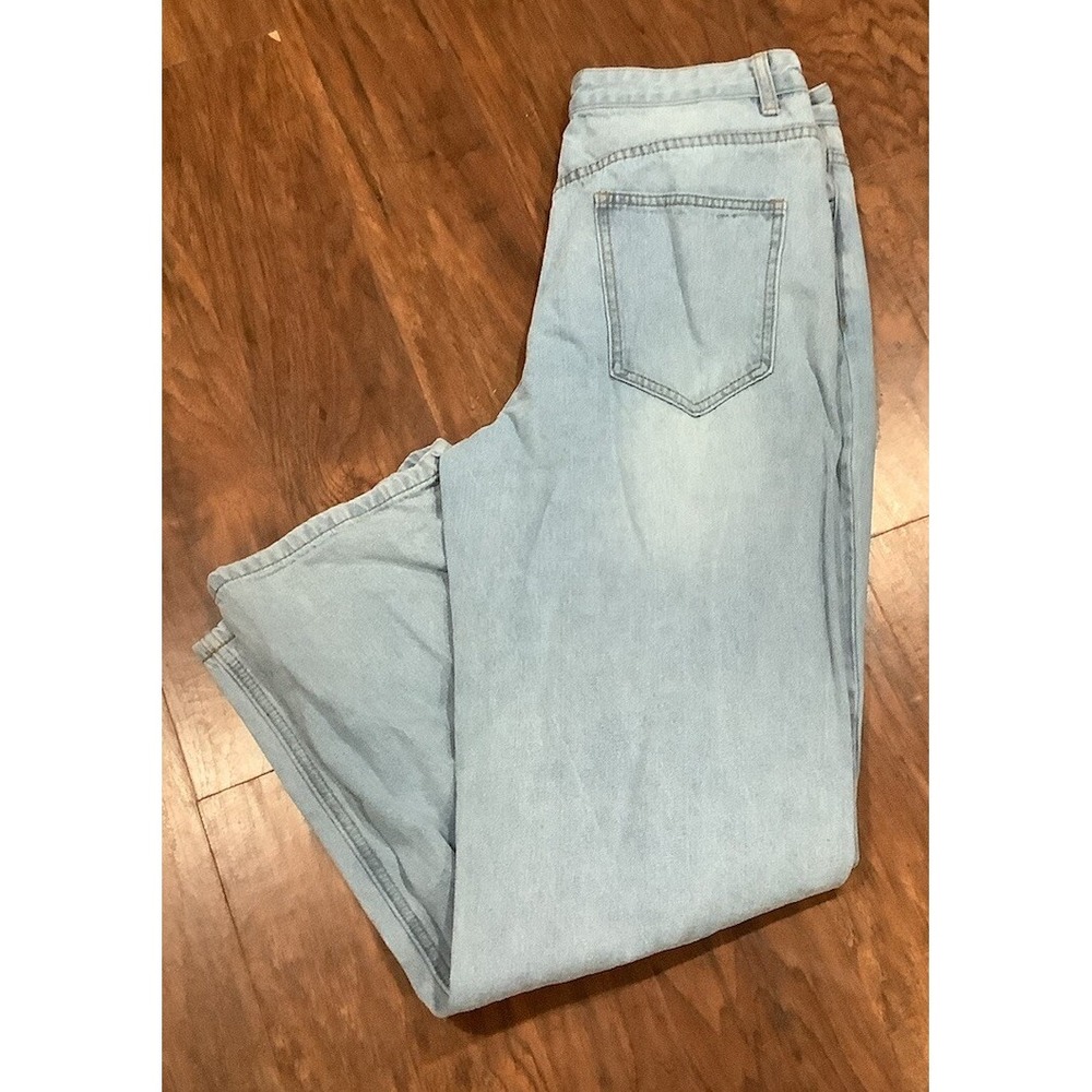 Petal & Pup Women's Size 8 Blue High Rise Straight Light Wash 100% Cotton Jeans